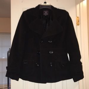 Black pea coat